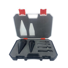 6Pcs Firewood Splitter Drill Bit Set 32/42mm Hex & Square Shank Carbon Steel Wood Breaker Split Woodworking Tools