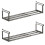 Adjustable Metal Scalable Shoe Rack Organizer for Entryway, Dorm, Garage - Expandable Storage Black 2