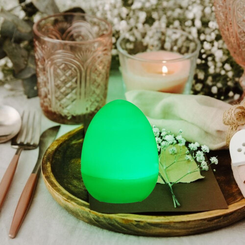 12Pack LED Easter Eggs, Warm White & Coloured Light 1
