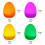 12Pack LED Easter Eggs, Warm White & Coloured Light 4