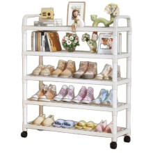 Étagère à Chaussures Simple en Plastique, Meuble à Chaussures Amovible Derrière la Porte, Étagère de Rangement Multifonctionnelle
