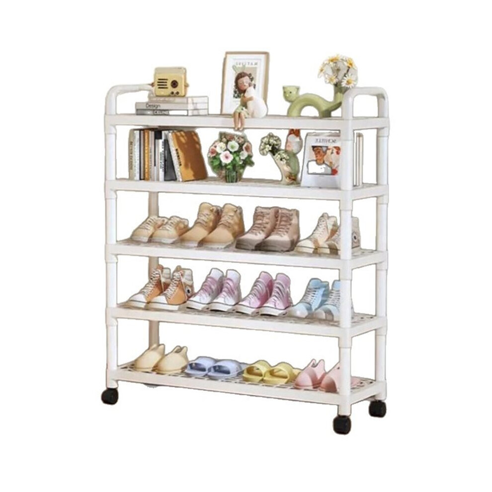 Plastic Simple Shoe Rack, Removable Shoe Cabinet Behind The Door, Multifunctional Storage Rack 6032759613419