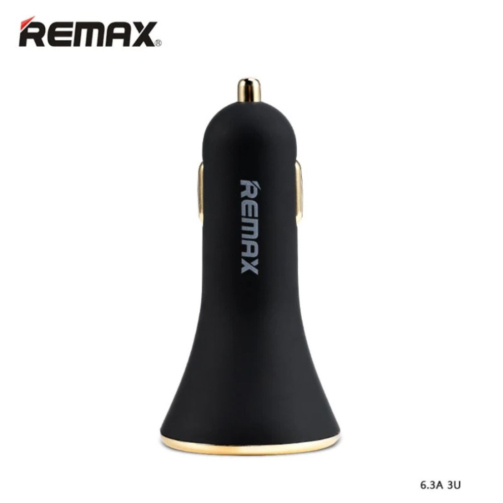 Remax Rcc302 Car Charger 3 Port 6.3A Black 5061105060653
