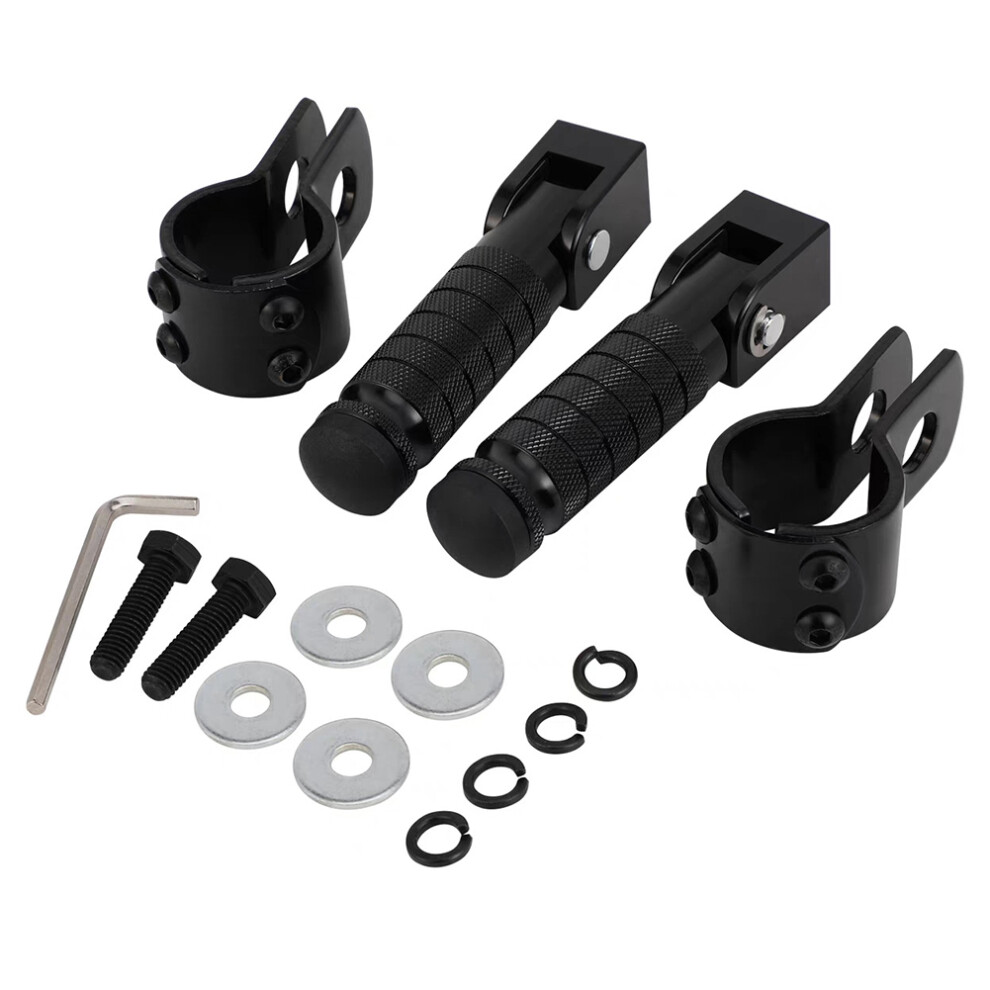 Universal Motorcycle Pedals Folded For Mopeds Scooters Bicycle Motorbike Foldable Footrest 4713822001723