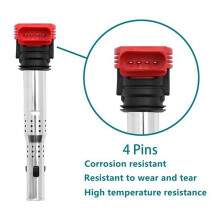 4x Ignition Coil Pack 06E905115E for A4 A5 R8 . 2.0T FSI 06E905115E 06E905115A
