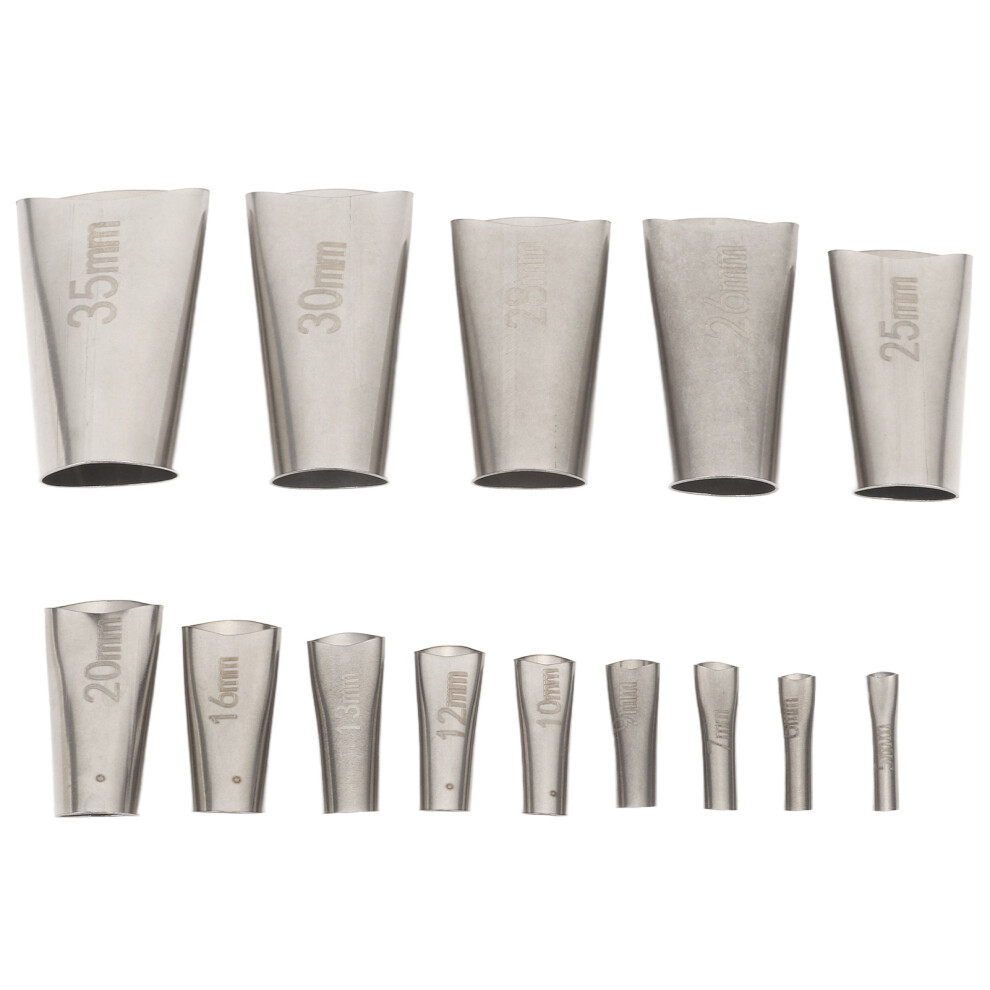 14Pcs Caulking Nozzle Applicator45degree Professional Stainless Steel Caulking Finisher Kit For Bathrooms Kitchens 9451871267947