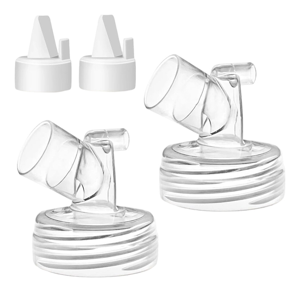 Wide Connector Duckbill Valves for Spectra S1 S2 9  Pump, Widemouth Connector for Medela PersonalFit Shield