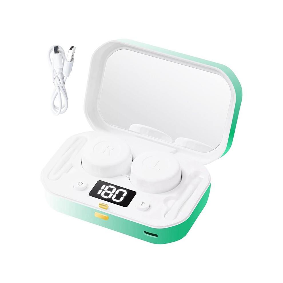Saudism Contact Lens Clean Machine, Portable Ultrasonic Contact Lens Cleaner With 4 Timing Modes, 360 High-Frequency Vibration