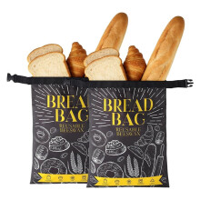 Reusable Beeswax Bread Bags Large Storage Sourdough Bread Bag with Lining for Homemade Bread to Keep Fresh 2 Pack C