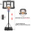 Dripex Portable 10ft Basketball Hoop Adjustable height 9