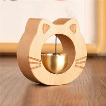 1pcs Modern Wooden Doorbell - No Power Required, Suction Cup Installation, Main Entrance Bell for New Home Decoration B