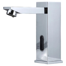Bathroom Touchless Faucet Toilet Basin Sink Infrared Motion Sensor Tap Deck Mounted Intelligent Automatic Square Faucet