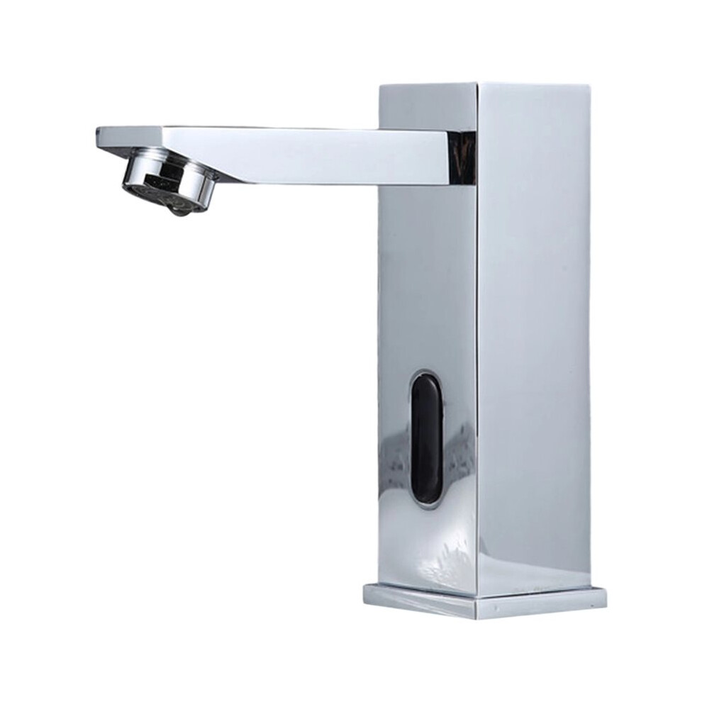 Bathroom Touchless Faucet Toilet Basin Sink Infrared Motion Sensor Tap Deck Mounted Intelligent Automatic Square Faucet 6032366132549