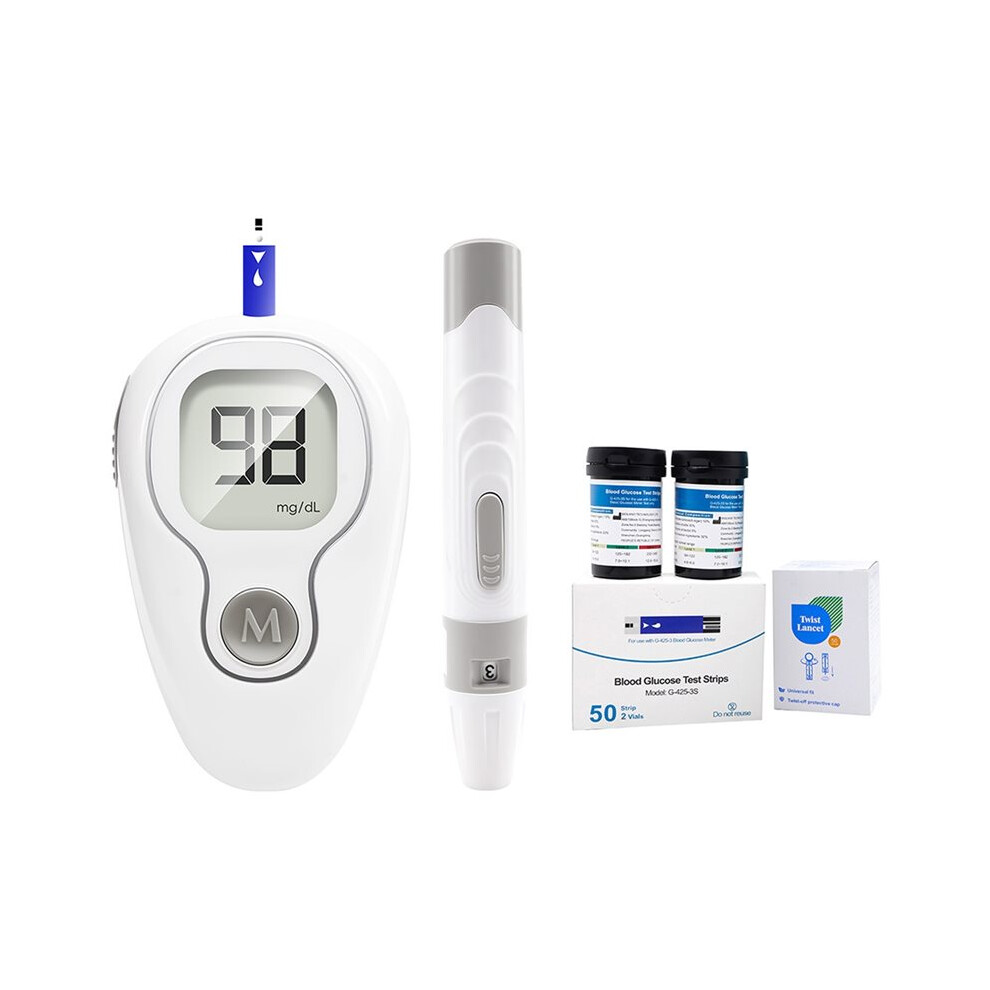 Melitt Blood Glucose Meter Glucometer Diabetes Tester Blood Sugar Monitor Digital Glucosemeter Complete Kit