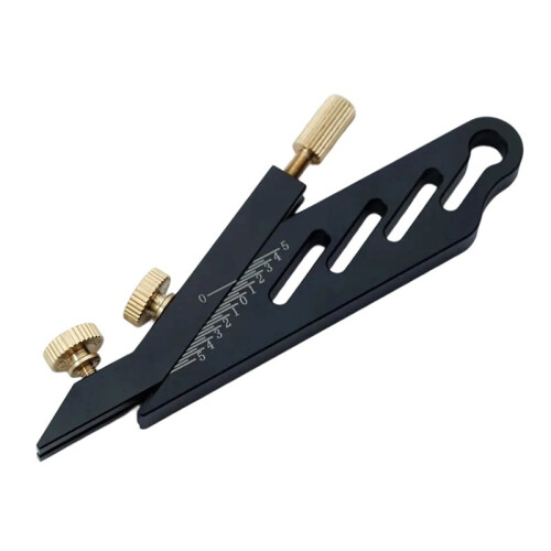 Classical Acoustic Guitar Grip String Cutting Tool - Marking Measuring String Height Repair Saddle Slot L Black