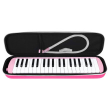 37 Key Melodica Keyboard Instrument Keyboard Soprano Piano Style Mouthpiece Tube Sets with Carrying Bag