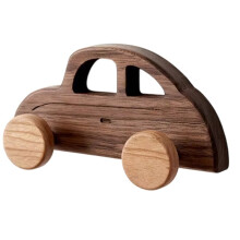 Charming Car-Shaped Solid Wood Wall Hooks for Children'S Rooms