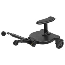 2 in 1 Stroller Board Standing Buggy Board with Detachable Pram Pedal Adapter Pushchair Kids Ride Board Load 25kg