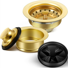 3-1/2 Inch Kitchen Sink Drain Strainer Assembly Garbage Disposal Flange Stopper Plug Garbage Disposal Guard