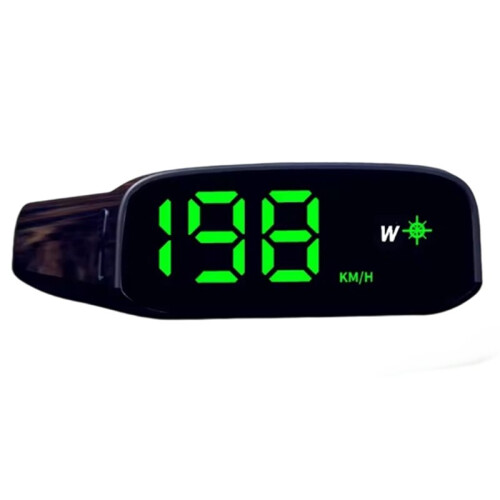 Solar HUD - Display Overspeed Alarm Automatic  Car Speedometer No Need for Wiring No Installation Universal