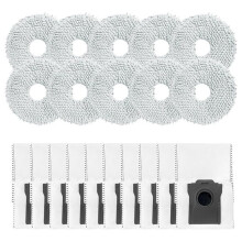 Accessory Kit for Mova E40 Ultra Robot Vacuum Cleaner, High Capacity Dust Bags and Washable Mop Pads