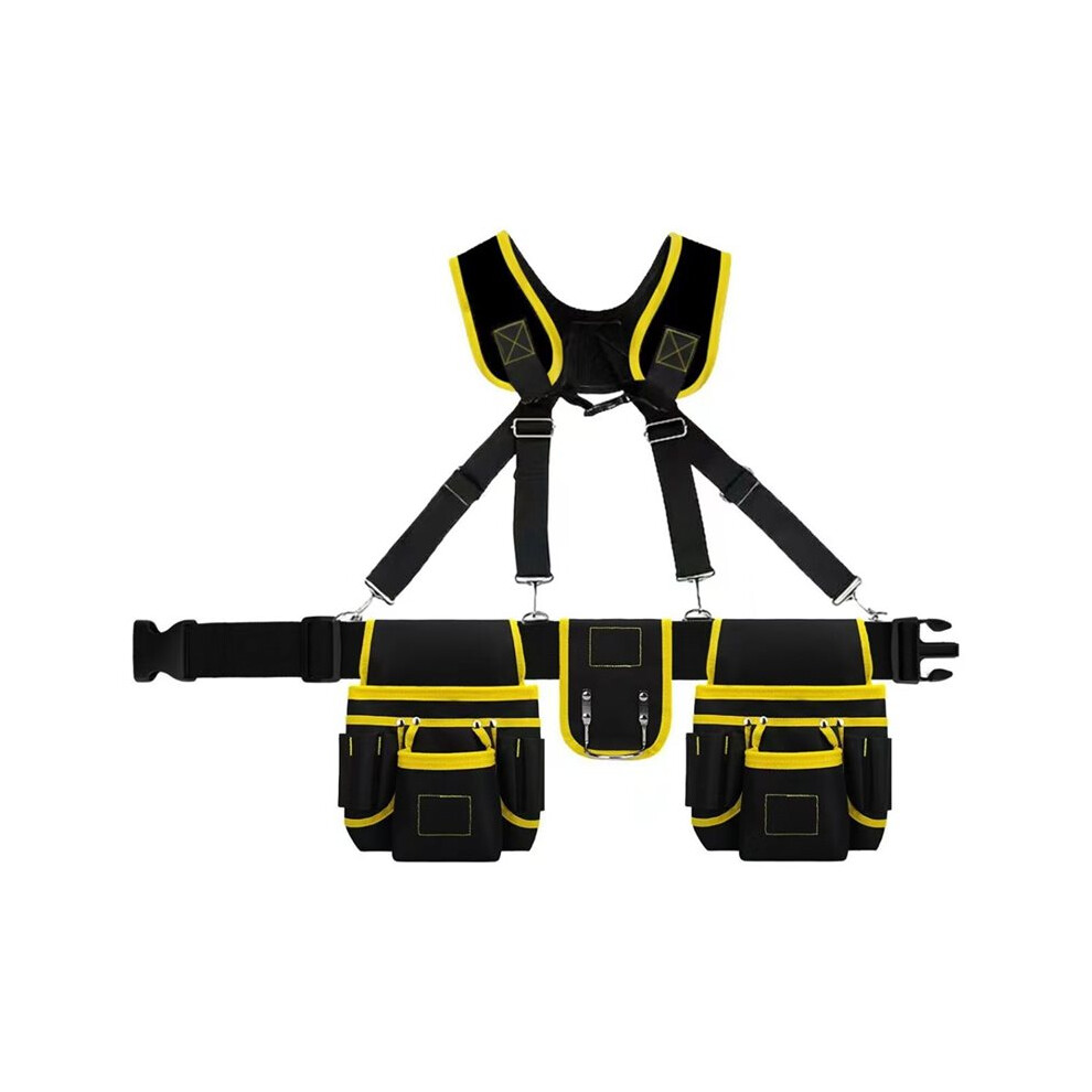 Heavy Duty Tool Belt With Suspenders Construction Scissors Waist Bag For Carpenter Tool Belt Portable Bag 6032086047802