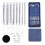 Premium Square Aluminum Interchangeable Knitting Needles Set with Ergonomic Design, 8 Pairs, 4 Cables 1