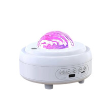 Sterrenprojector met -Luidspreker, Nachtlampje met 1800mAh-Batterij, Sterrenprojector voor Slaapkamer, Kinderen, Meisjes en Volwassenen