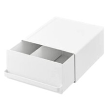 1 Pcs Metal Countertop Storage Box with Drawer - Coffee Machine Stand, Tea Bag and Coffee Pod Organizer for Kitchen