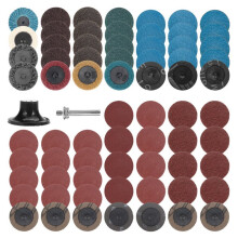70Pcs/Set 2"R-Type Quick Change Disc 50mm Sanding Disc Roll Lock Conditioning Disc for Metal Rust Removal