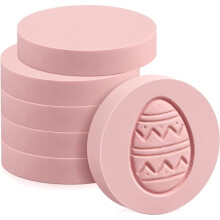 Lot de 6 Blocs de Caoutchouc Rose Pâle pour la Sculpture, en Forme de Brique, en Caoutchouc Souple, pour Vos Projets de Loisirs Créatifs A