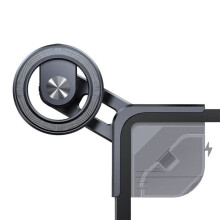 Support Magnétique pour Téléphone de Voiture (1 Pièce): Fixation Centrale, Rail Coulissant, Support de Tableau de Bord Rotatif, Compatible avec
