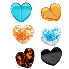 Hartvormige Magnetische Haarclip, Verfijnd Ontwerp, Vierkante Haarclips, Gepersonaliseerd Verjaardagscadeau, 6 Stuks
