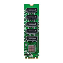 M.2 to 6x Adapter M.2 M Key Interface, 6x 3.0 for Reinforcing Radxa M.2 to Hexa Adapter