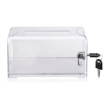 Donation Suggestion Box with Lock, Ballot Box,Suggestion Box For Fundraising, Donation, Tip Jars, Raffle Box