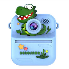 Termoskrivare för Barn, Digitalkamera, Direktutskrift för Barn, Fotoutskrift, Kamera, Video, Dinosaurie.