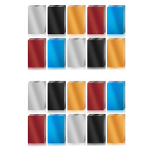 200 Pcs Metal Engraving Blanks Colorful Aluminum Sheet Laser Engraving Business Card DIY Gift Cards 86x54x0.2mm (5Color)
