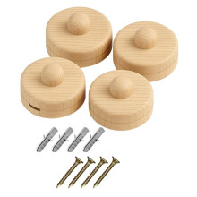 Wandhaken für Wandteppiche, 4er-Pack - Wandhaken für Quilts Zur Präsentation, Quiltständer - Wandhaken für Teppiche Aus Holz