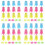 Simulator Tees,72 Pcs Indoor  Tees  Mat Tees Plastic  Tees Practice  Tees,Tall + Short 1