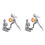 4X Action Figures PVC Model with Box Drawing Figure Models for Artists(Female+Male,Grey) 2