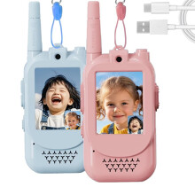 Talkies-Walkies Vidéo Rechargeables pour Enfants, Jouets pour Tout-Petits, Idéaux pour le Camping, les Voyages et Comme Cadeaux D'Anniversaire pour