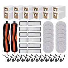 50PCS for  Mijia 5C OV42CN Robot Vacuum Main Brush Side Brush HEPA Filter Mop Cloth Dust Bag Spare Parts