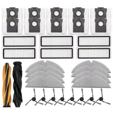 For D20 / D20 Vacuum Cleaner Main Side Brushes Filters Mop Cloths Dust Bags Replacement Parts