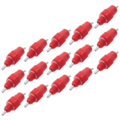 15Pcs Water Nipples Stainless Steel  Drinker Poultry Chicken Duck Screw