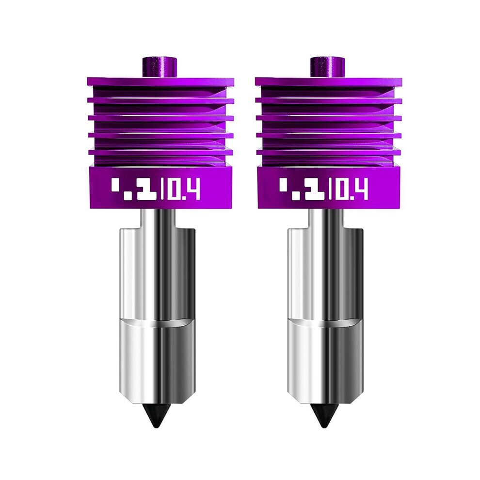 2Pcs Hotend Kit With Mpvd Coating High Speed Hardened Steel Nozzle For P2s,H2s,H2d,A1,A1mini 3D Printers 0.4Mm 4713935441393