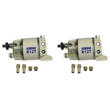 2X New R12T Boat for -Marine Spin- Fuel Filter / Water Separator 120At