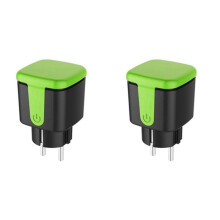2X Plug, 16A WiFi Remote Control Socket with Power Monitor Function,for Tuya Life Alexa EU Plug