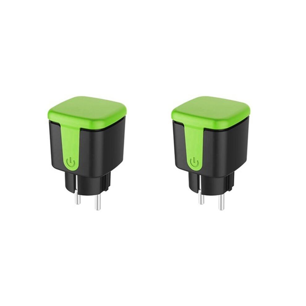 2X Plug, 16A Wifi Remote Control Socket With Power Monitor Function,For Tuya Life Alexa Eu Plug 6032583302220