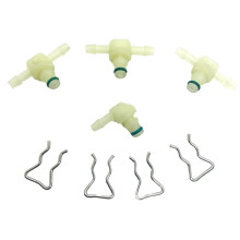 For CRIN110 Injector Fuel Pipe Oil Return Connector T-WAY L-WAY Circlips 8PCS