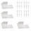 4Pcs Nursery Pots Hydroponic System Growing Box Universal Planting Container for Propagation Plants Vegetable Box White 1